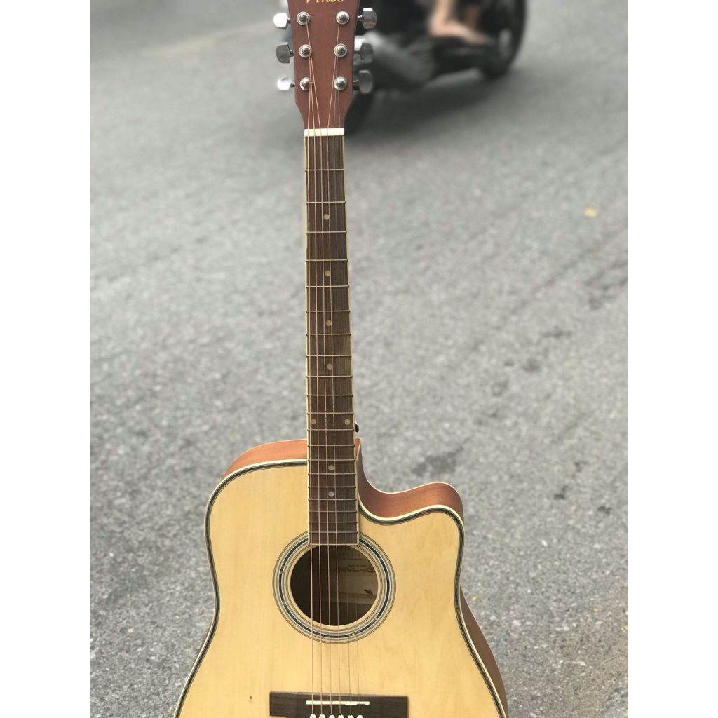 Guitar Acoustic cho người mới tập, Âm trong, Bấm không đau tay, Gỗ thịt - SOLG