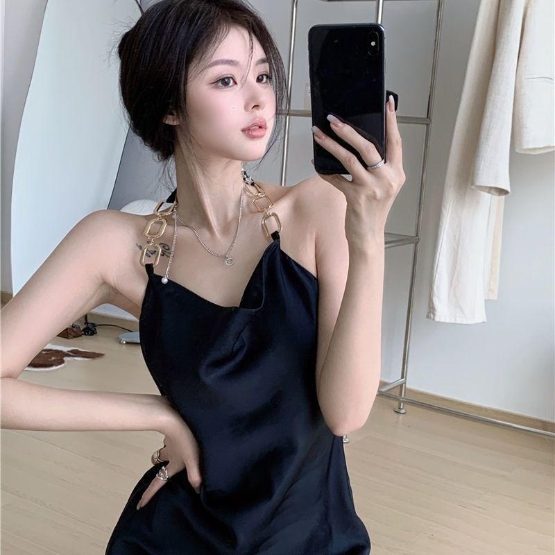 Đầm Dây Hở Lưng Thời Trang Mùa Hè Quyến Rũ Cho Nữ