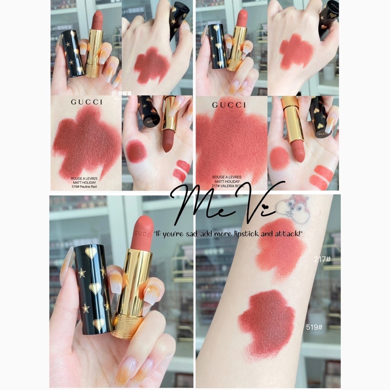 Son Gucci Matte Limited 2021 màu 217 519 25