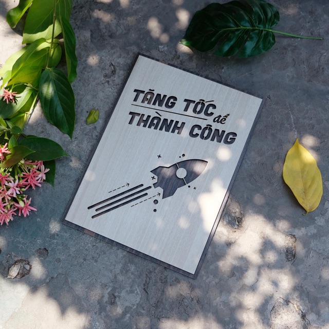 [Tăng tốc để thành công] Tranh văn phòng tạo động lực làm việc LEVU026