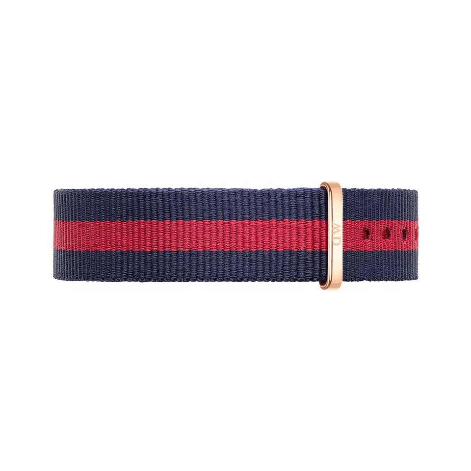 Dây vải nato đồng hồ DW  khóa màu vàng hồng - Cho đồng hồ nam size 36-40mm