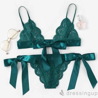 Bộ Đồ Lót Phối Ren Thiết Kế Quyến Rũ Dành Cho Nữ