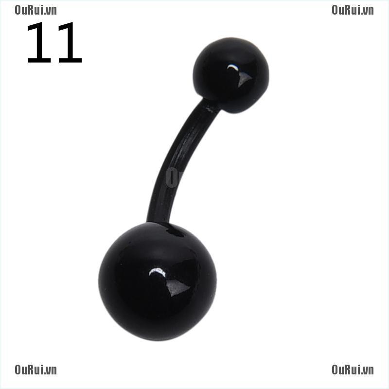Set 12 Phụ Kiện Trang Trí Rốn Nhiều Màu Sắc