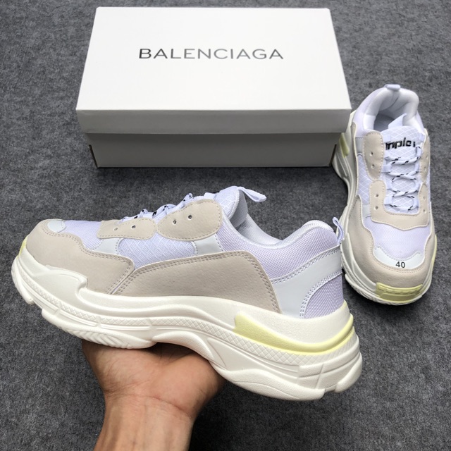 [Tặng Tất,Hộp và dây giầy]Giầy thể thao trip trắng vàng nam nữ | BigBuy360 - bigbuy360.vn