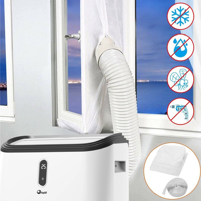 Bộ kít lắp ống xả cho điều hòa di động, bộ phụ kiện điều hòa di động LK-WINDOWKIT