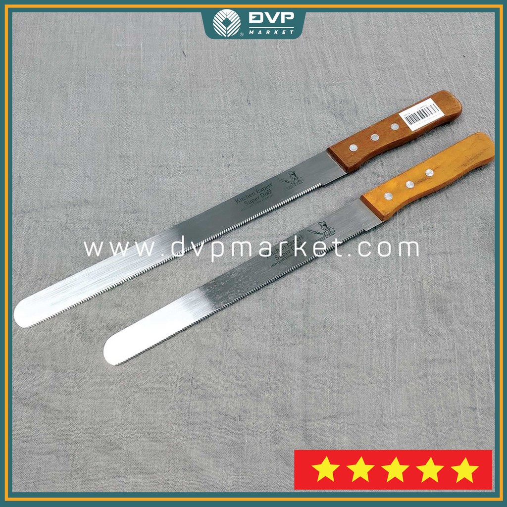 Dao cắt bánh răng cưa/ không răng cưa cán gỗ kích thước 10 inch và 12 inch