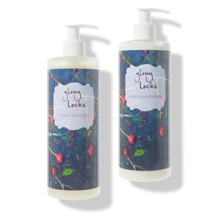 [Meoheo] Dầu gội/xả Glossy Locks - Repair Shampoo/Conditioner 400ml 100% Pure
