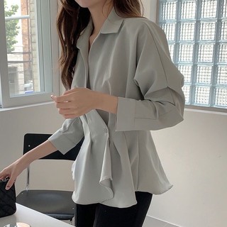 Áo sơ mi basic nữ style Hàn Quốc