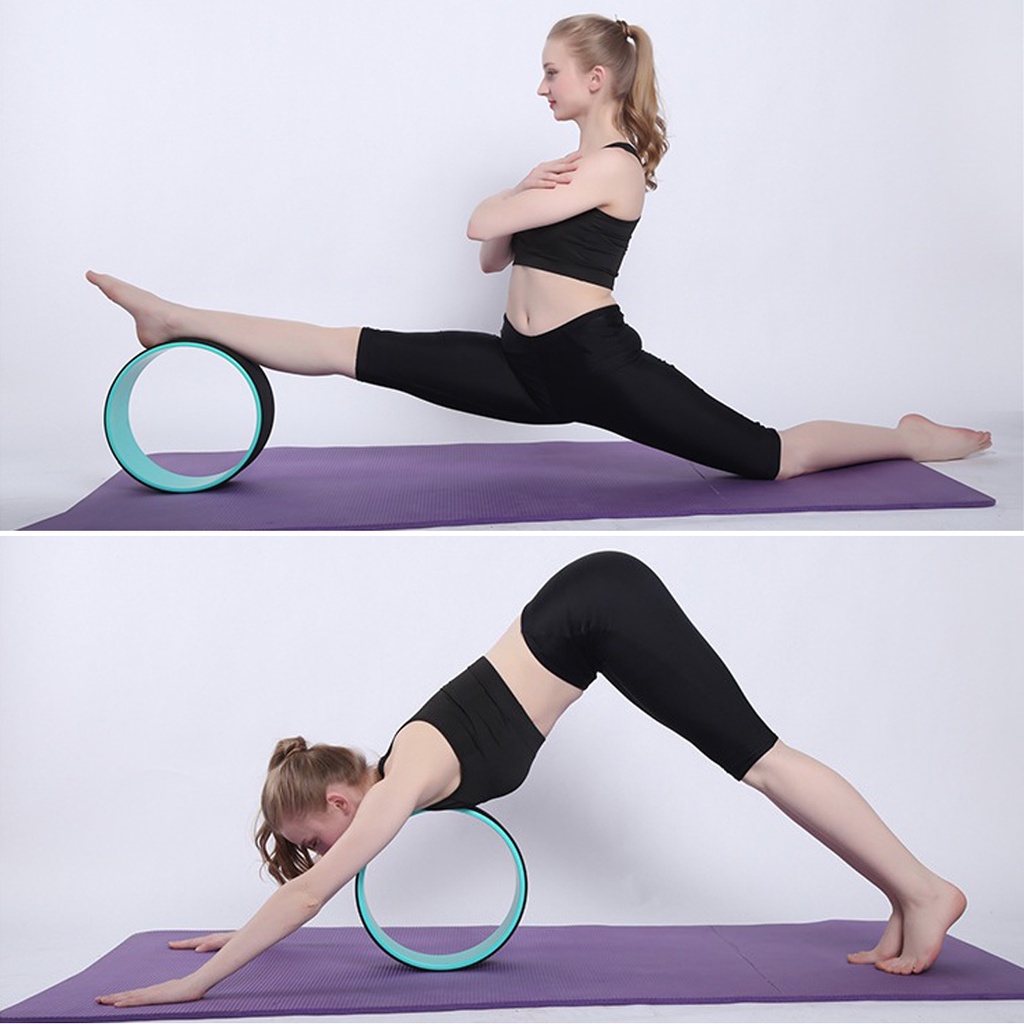 Vòng Tập Yoga Tập Gym Cao Cấp Bằng Khung Nhựa ABS Khổ Rộng 33Cm x 13Cm Phủ TPE Cao Cấp Chống Trượt Dày 8mm Hãng Amalife