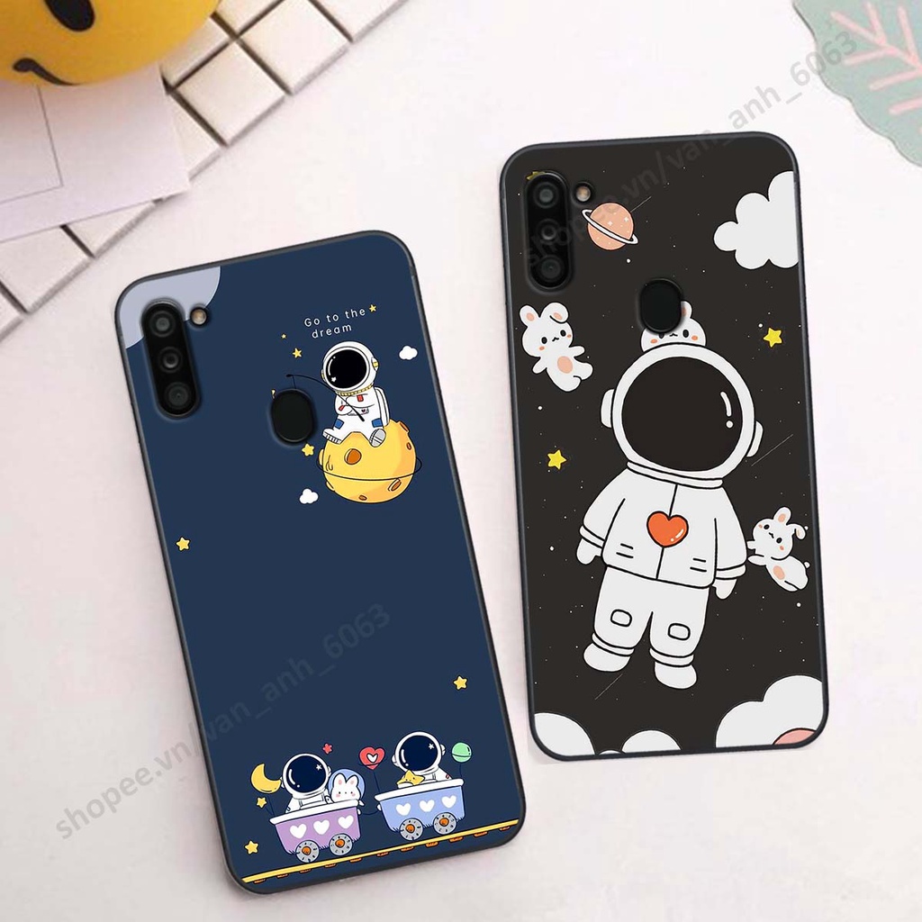 Ốp Samsung A11 / M11 hình bầu trời, phi hành gia đẹp, ốp lưng điện thoại samsung galaxy viền dẻo cao cấp