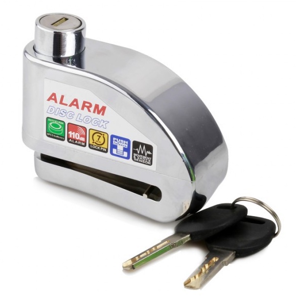 Ổ Khóa Đĩa Báo Động ALARM Chống Trộm Cao Cấp Hú Lớn Khóa Có Tặng Kèm Pin, Bảo Hành 1 Đổi 1 (Chính Hãng)