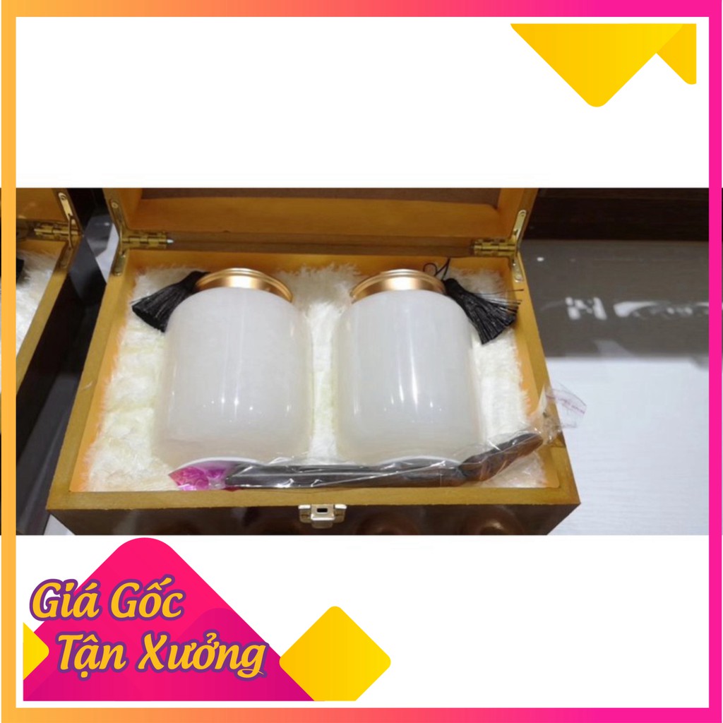 hũ đựng trà ngọc onyx trắng Siêu Thị Phong Thủy 9999
