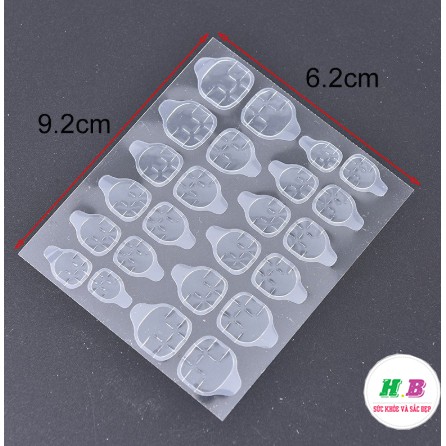Dán móng tay 💞{FREESHIP}💞 Bộ 24 Sticker Dán Móng Tay Bằng silicone