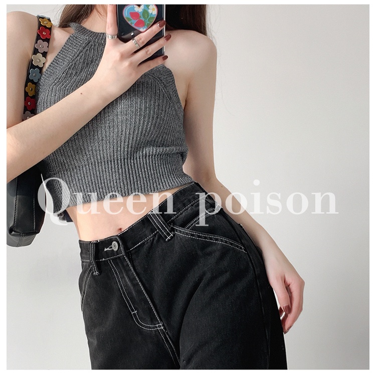 Cocory vn Áo Lửng Không Tay Thời Trang Quyến Rũ Dành Cho Nữ
