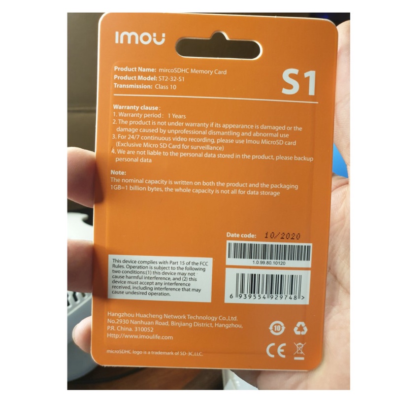 Thẻ nhớ camera IMOU 32GB / 64GB Class 10 ( Bảo hành chính hãng 5 năm )