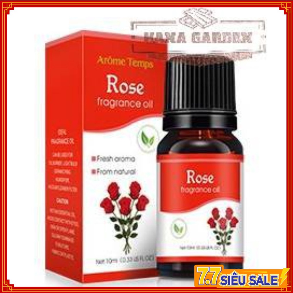 Tinh dầu Hoa Hồng (Rose oil) Tinh dầu thiên nhiên GIÁ RẺ Dung Tích: 10ml