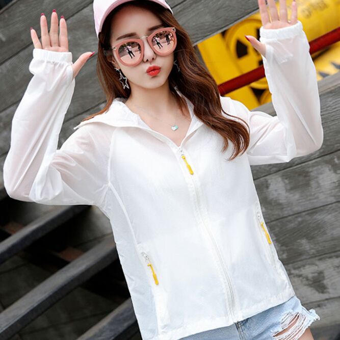 Áo Khoác Chống Nắng Siêu Nhẹ Tay Dài Thời Trang Mùa Hè Cho Phái Nữ