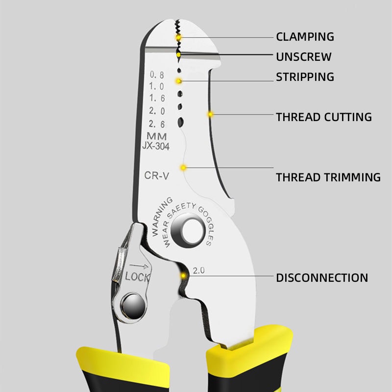 Kìm Cắt Dây Điện Đa Năng 5 Trong 1