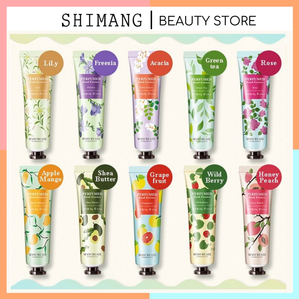 Kem dưỡng da tay Maycreate Perfumed Hand Essence siêu mềm mại Kem dưỡng da tay nội địa trung MKDT1