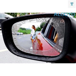 Bộ 2 miếng dán chống bám nước gương ô tô _kt miếng dài : 145*100mm _ kt miếng tròn 100mm