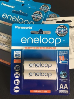 Vỉ 2 pin sạc Panasonic Eneloop cỡ AA