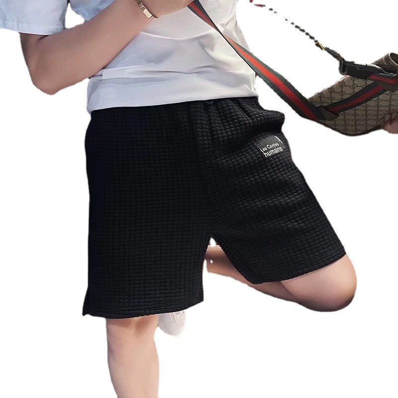 Quần Short Dáng Rộng Thoáng Khí In Chữ Phong Cách Hip Hop Thời Trang Đường Phố Hong Kong Cho Nam Giới Size M-3XL