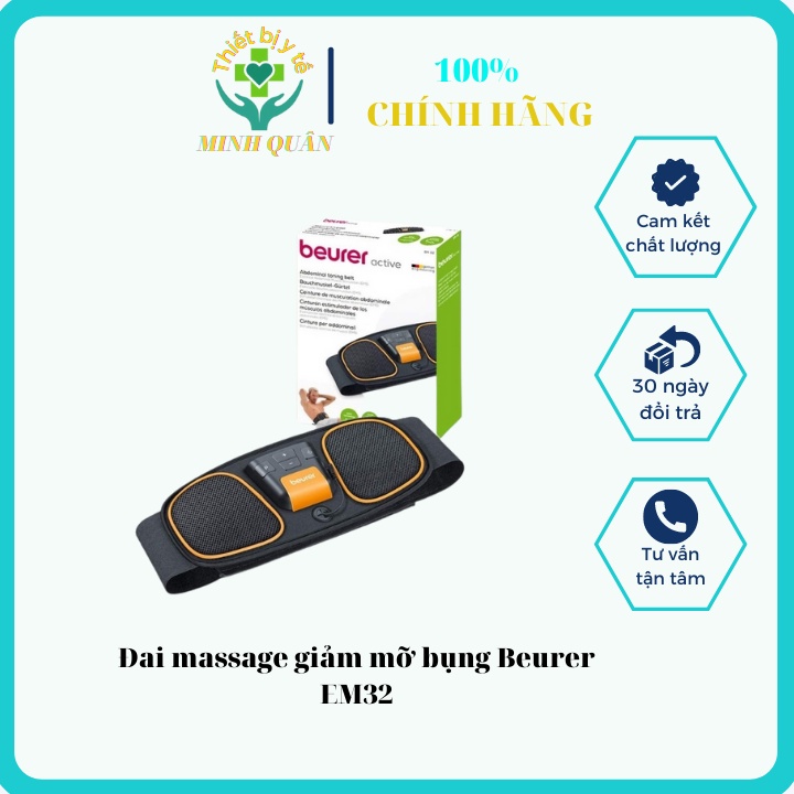 Đai massage giảm mỡ bụng Beurer EM32 (HÀNG CHÍNH HÃNG)