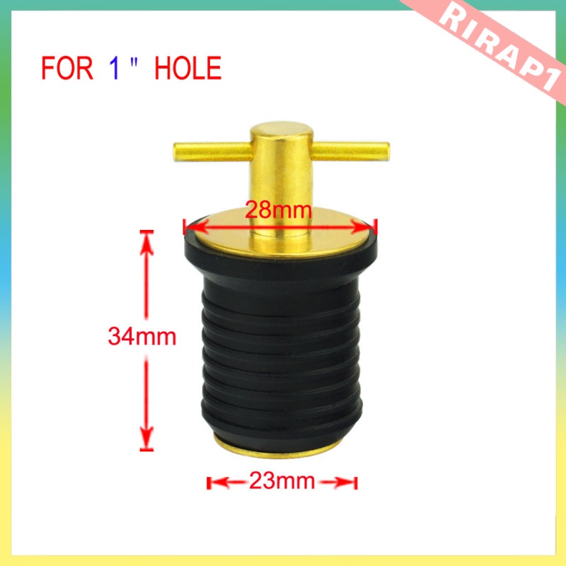 Nút cao su chặn lỗ thoát nước Livewell tay cầm chữ T bằng đồng thau phụ kiện hàng hải cho thân tàu