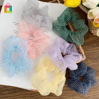 Dây Buộc Tóc Vải Voan Họa Tiết Chấm Bi Xinh Xắn Cho Nữ