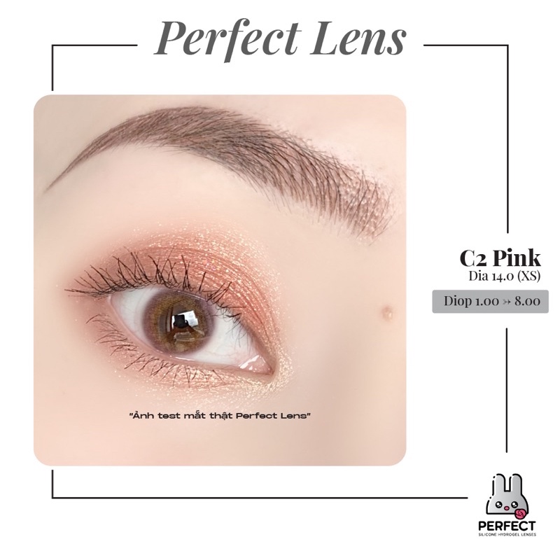 Lens Mắt , Kính Áp Tròng C2 PINK Độ Cận và Không Độ , DIA 14.0 , Dành Cho Mắt Nhạy Cảm Giá Sale