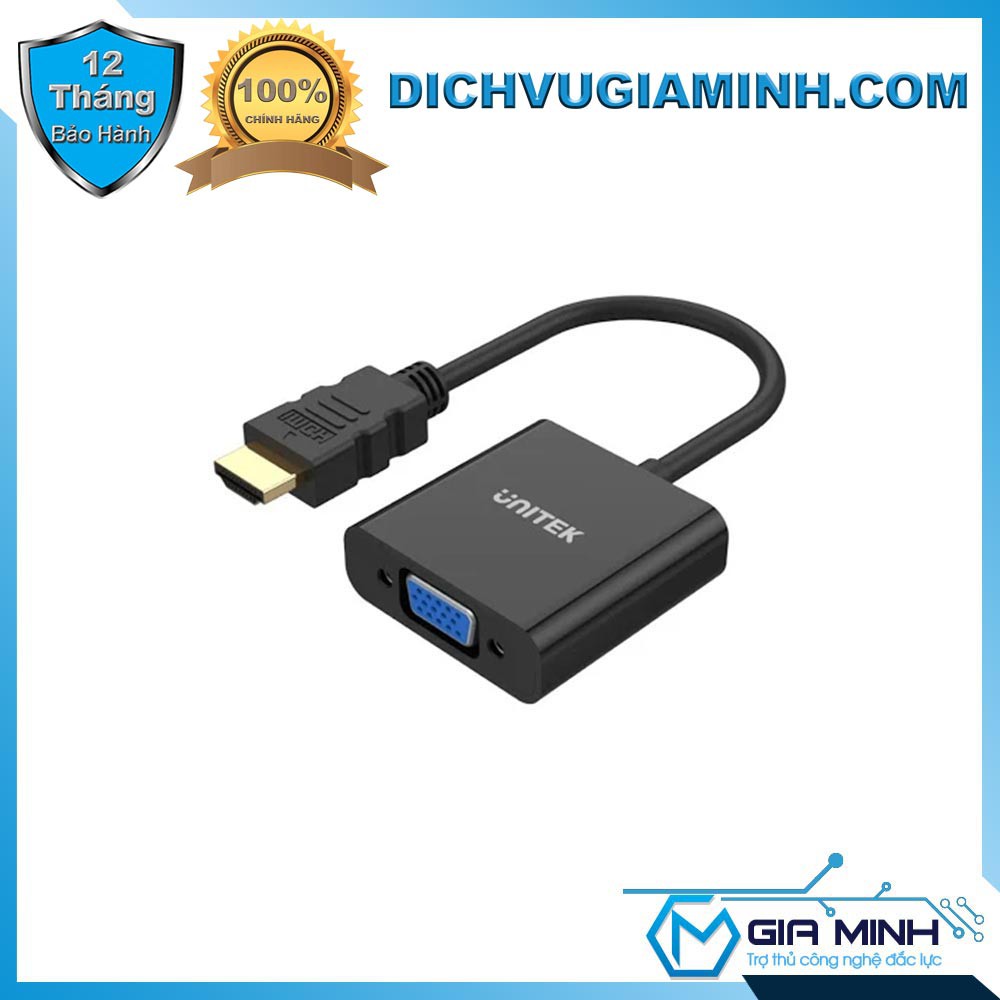Cáp chuyển HDMI - VGA UNITEK Chính Hãng Cao Cấp