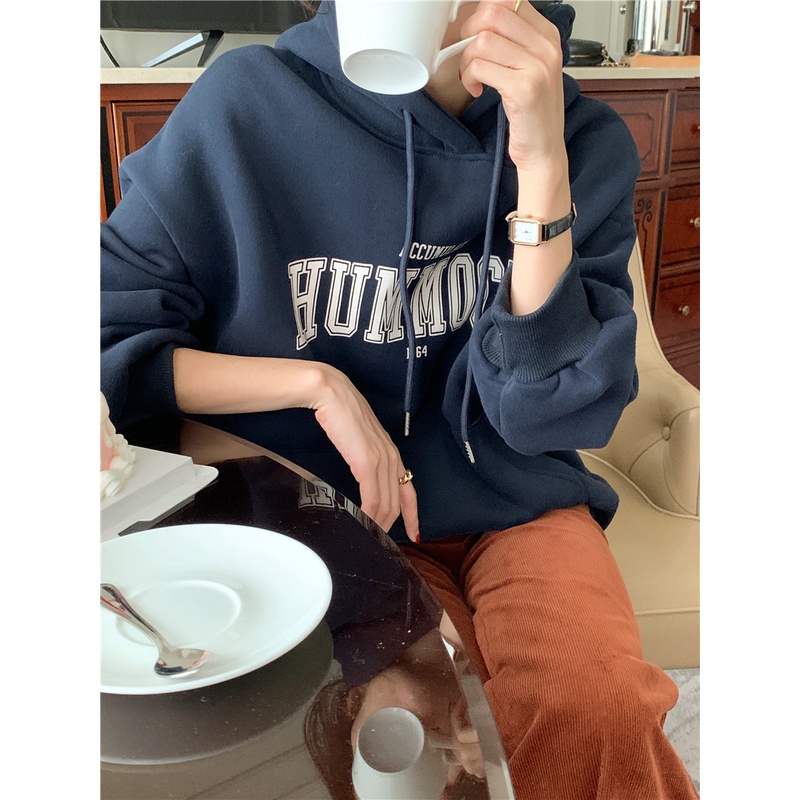 Áo Hoodie Nỉ Dài Tay In Chữ Phong Cách Mới 48148
