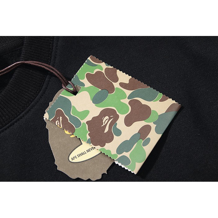 Áo Hoodie Bape Cổ Tròn Họa Tiết Rằn Ri Thời Trang 01