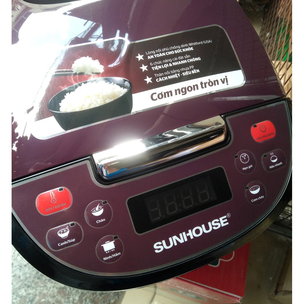 Nồi cơm điện tử Sunhouse SHD8909 1,8 lít | BigBuy360 - bigbuy360.vn