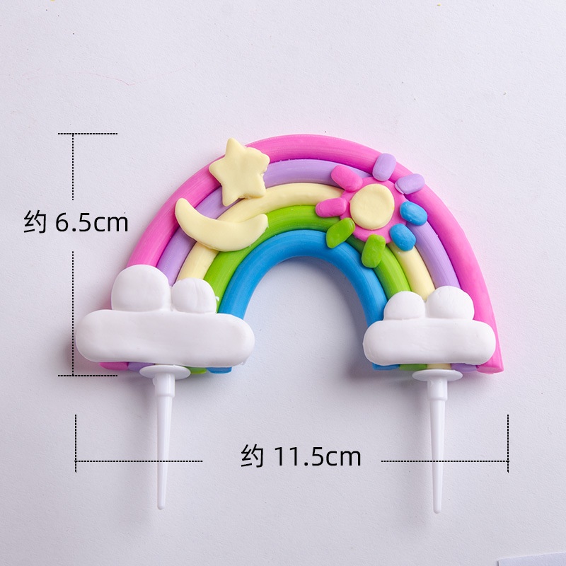 đồ trang trí bánh  [FREESHIP]  cầu vồng silicon siêu to khổng lồ