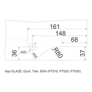 Kẹp kính đỉnh PT030