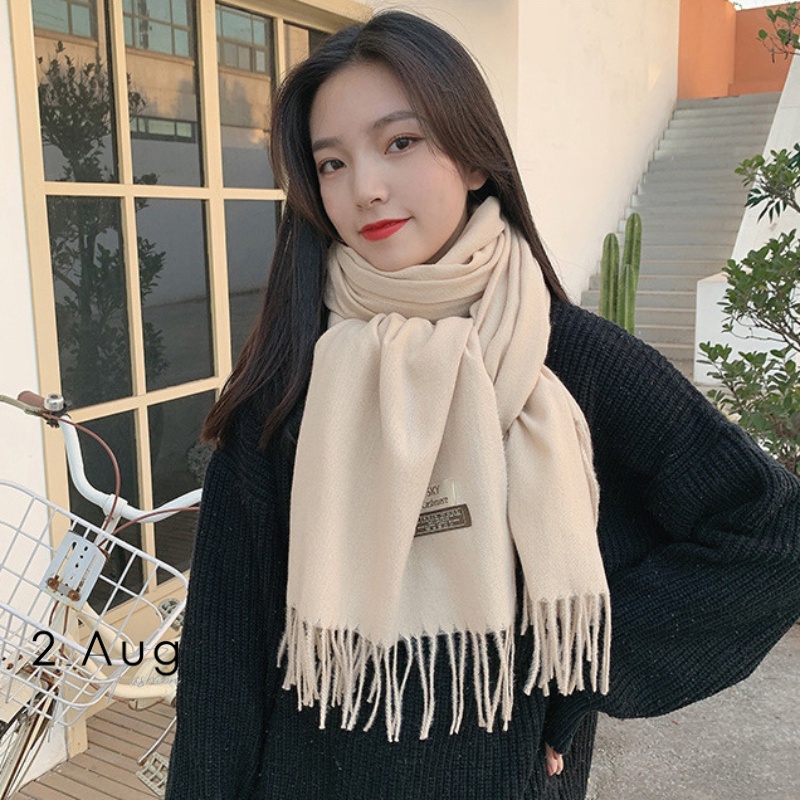 [𝗫𝗔̉ 𝗦𝗔𝗟𝗘 𝗧𝗢𝗔̀𝗡 𝗞𝗛𝗢] Khăn quàng cổ nữ mùa đông thời trang Hàn Quốc chất liệu len dạ phong cách vintage SAFCN10006 - 2Aug