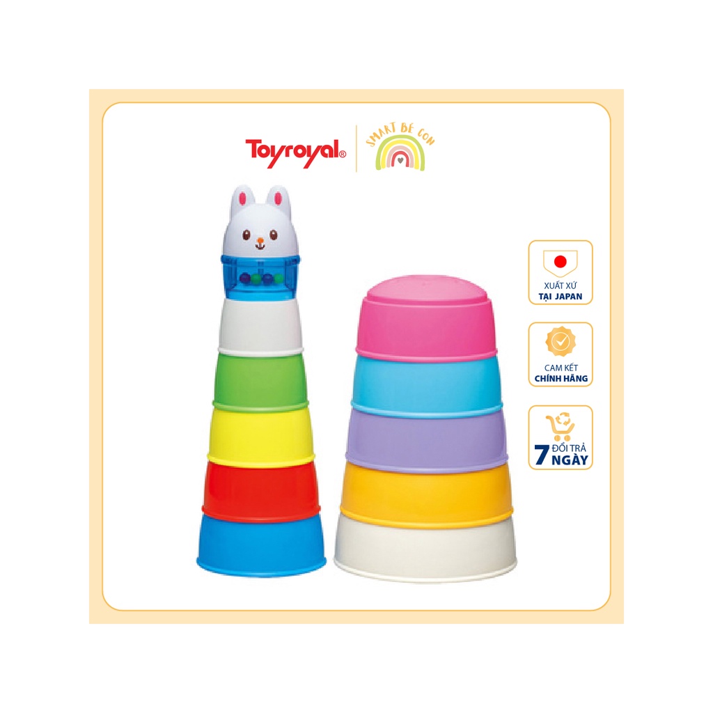 Bộ đồ chơi xếp tháp Thỏ con Toyroyal