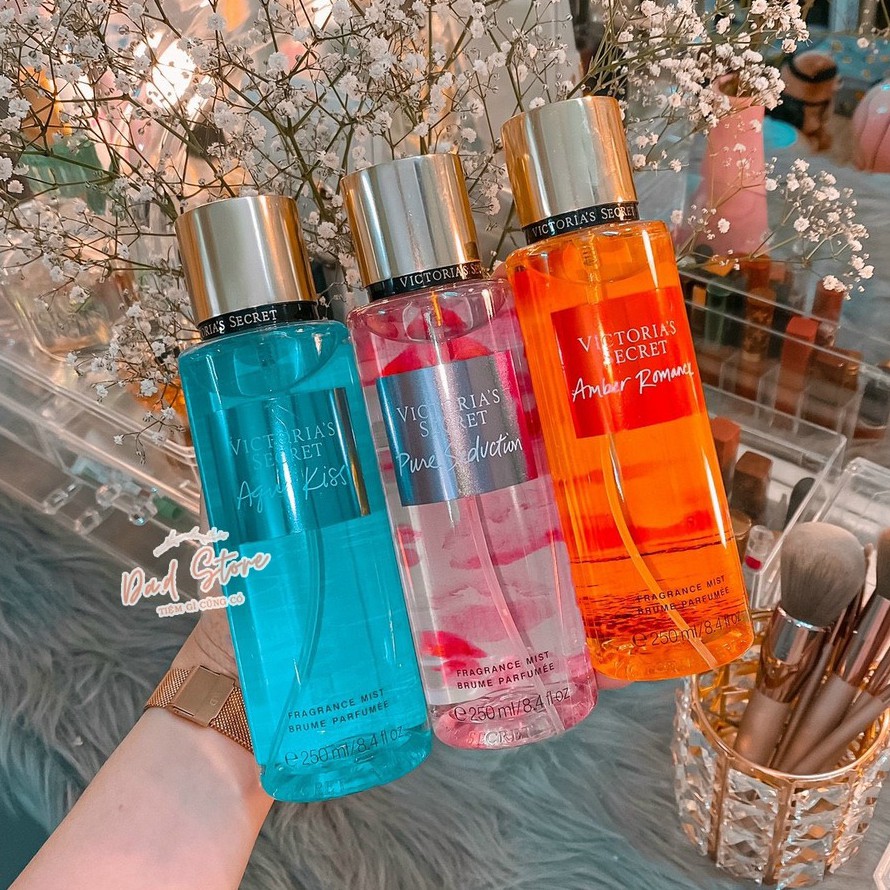 Xịt Thơm Body Mist Victoria’s Secret 𝐌𝐢𝐞̂̃𝐧 𝐏𝐡𝐢́ 𝐒𝐡𝐢𝐩 Xịt Toàn Thân Aqua Kiss, Love Spell, PureSeduction 100ml,250ml