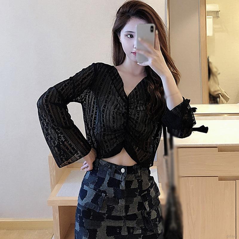 Áo Ren Tay Dài Thời Trang Dành Cho Nữ