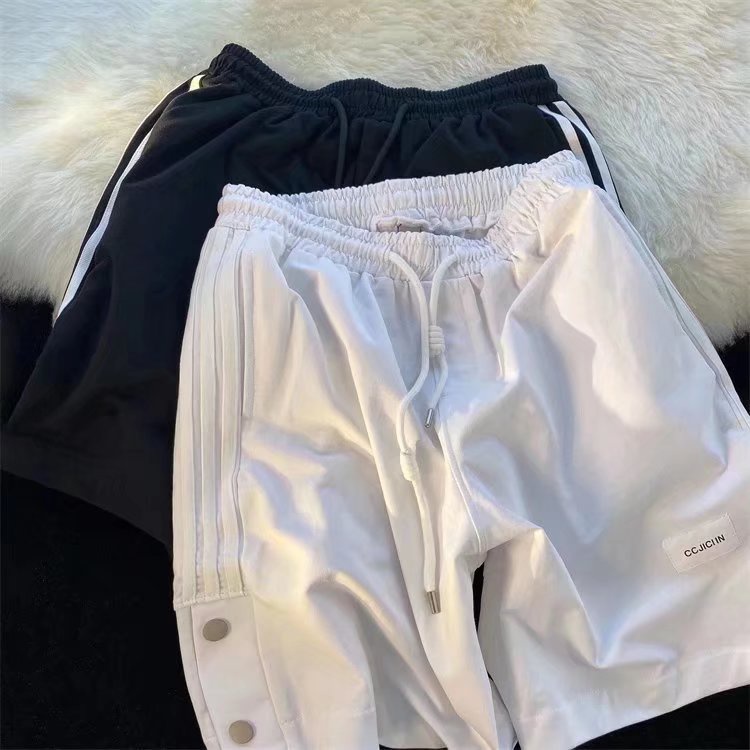 Quần Short Thể Thao Kẻ Sọc Thời Trang Hàn Quốc Cho Nam