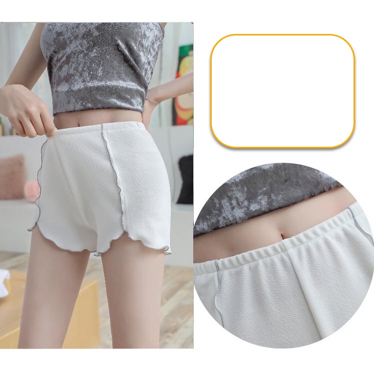 Quần mặc trong váy đũi xốp thiết kế cánh hoa năng động- quần bảo hộ giá rẻ thoáng khí hút ẩm 217-Ha Song