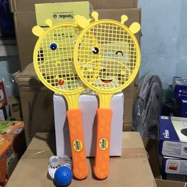 Bộ đồ chơi cầu lông quà tặng enfagrow cho bé (Gồm 2 vợt, 1 bóng tenis, 1 quả cầu)