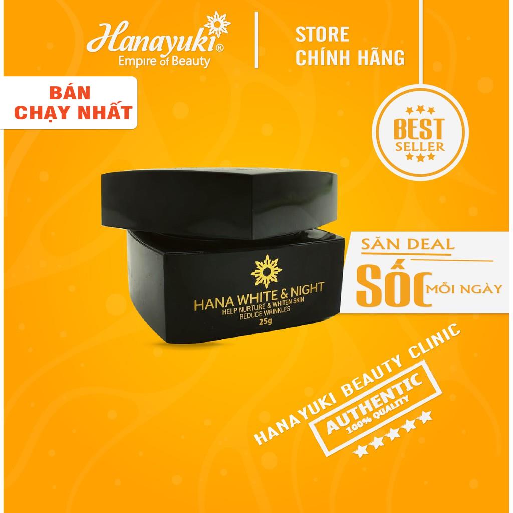 Kem dưỡng trắng da phục hồi ban đêm Hana White Night Hanayuki Chính hãng 100%