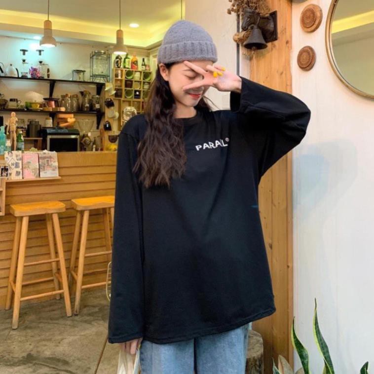 Áo phông, áo thun nam nữ form rộng tay DÀI UNISEX in chữ PA RALLTừ 50-70kg | BigBuy360 - bigbuy360.vn