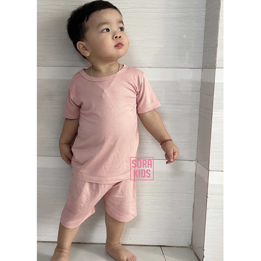 [DEAL SỐC] đồ bộ bé trai, bé gái Minky Mom vải thun lạnh, bộ cộc tay cho bé mặc nhà mùa hè từ 9kg-18kg