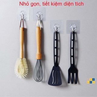 50 Móc dán tường trong suốt, chịu lực, dán chắc chắn, nhỏ gọn kích thước 6x6 cm