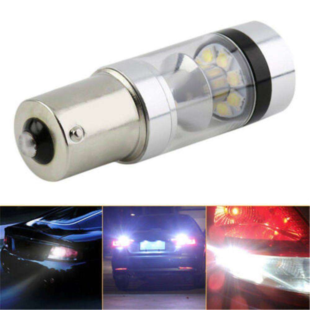 VANES1 Useful Car Reverse Lamp P21W Car LED Bulb LED Backup Light BA15S 100W White 12V 1156 S25 20 LED/Multicolor