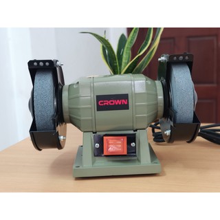 Máy mài 2 đá crown ct13331 , đĩa mài 125mm