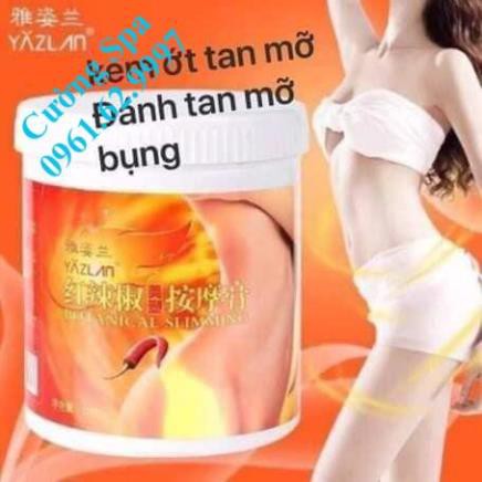 Kem tan mỡ ớt, kem đánh bụng giảm béo. Hũ to 1kg Giảm Béo An Toàn